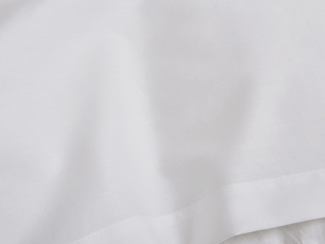Taie d'oreiller coton TENCEL™ blanc pur