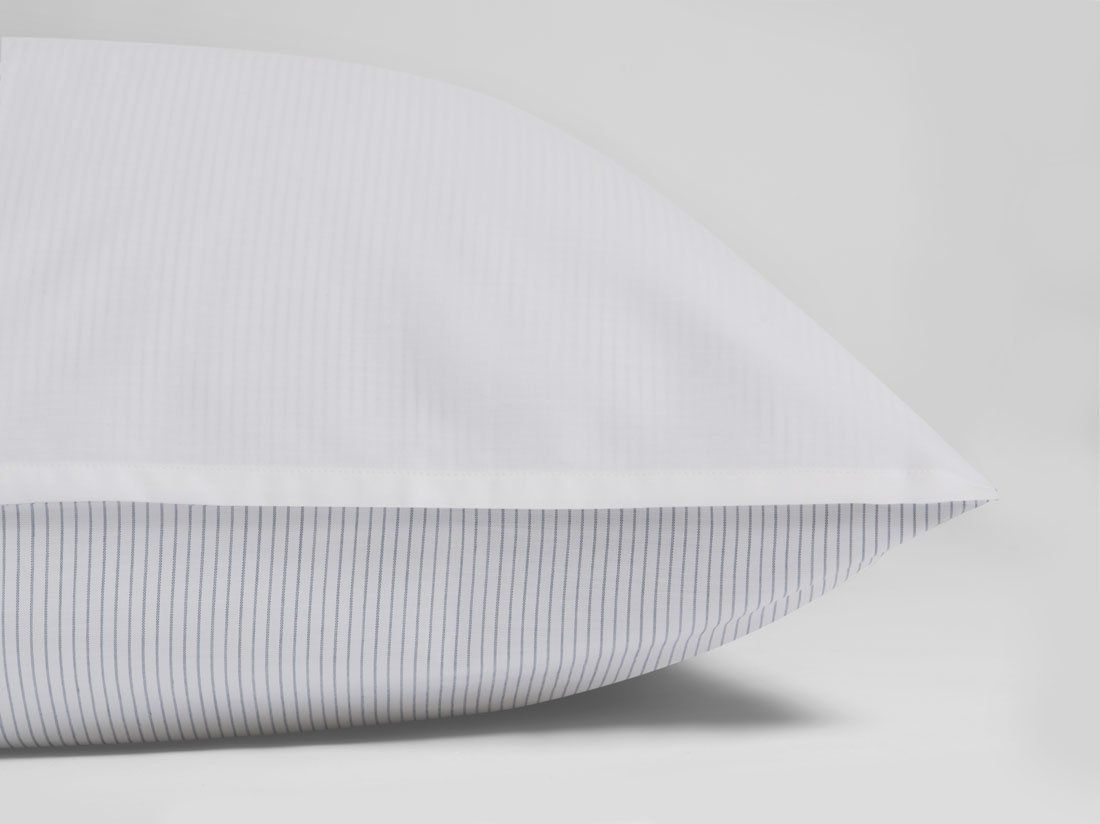 TENCEL™-Bettwäsche Doubleface White Stripe/Pure White