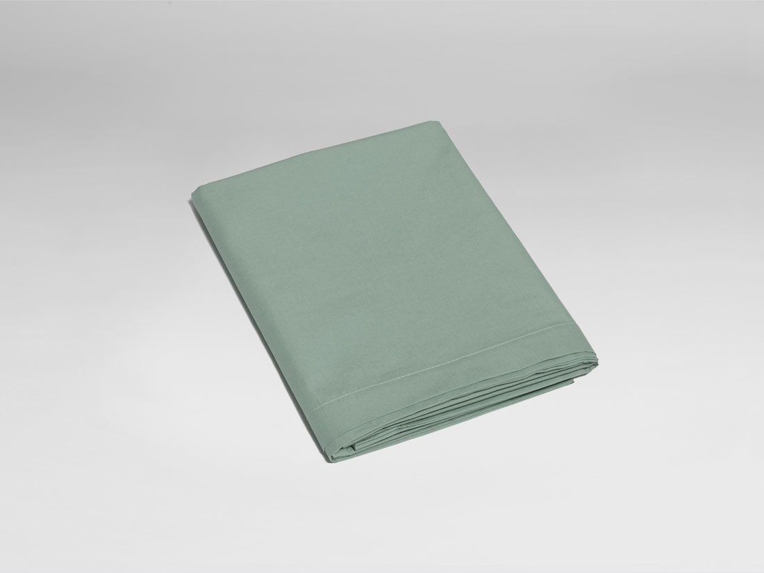 Kinderbettlaken Perkal-Baumwolle Jade Green