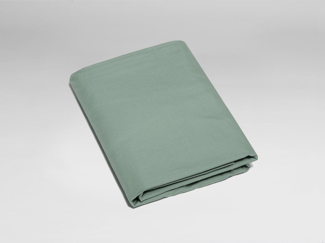 Børnefaconlagen percale jade green