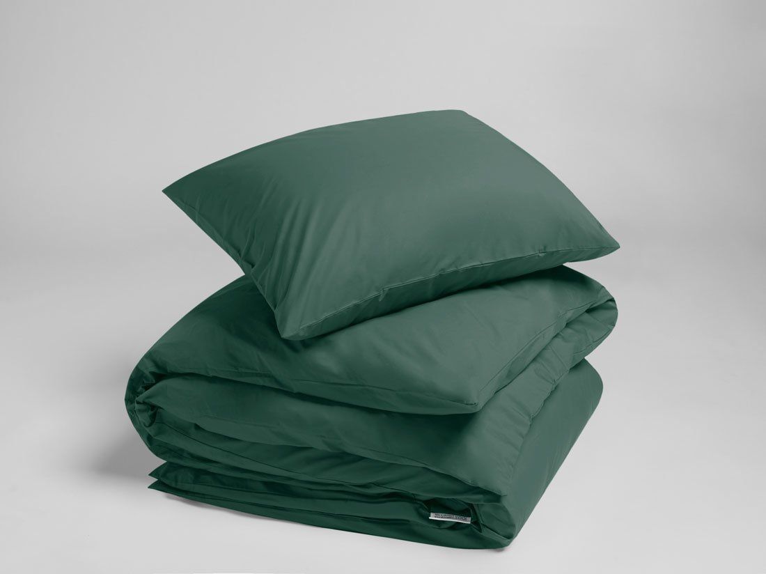 Påslakanset percale forest green
