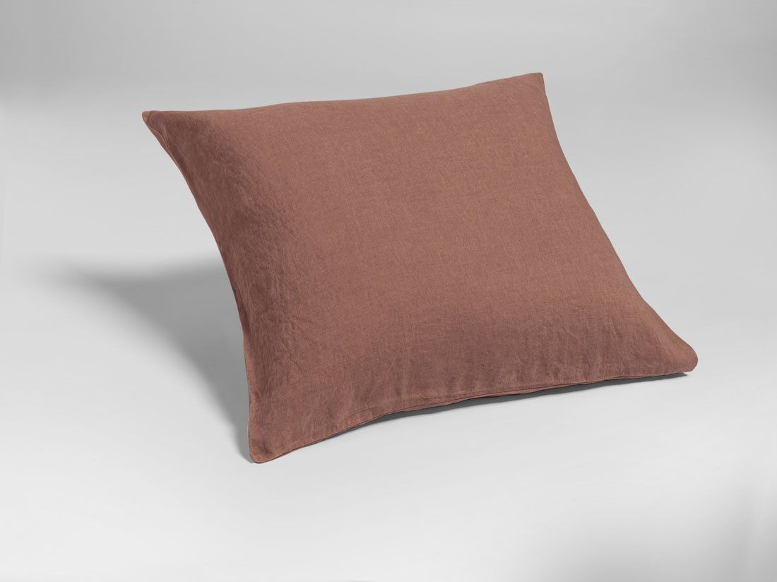 Kissenbezug Gewaschenes Leinen Clay Rose 80x80