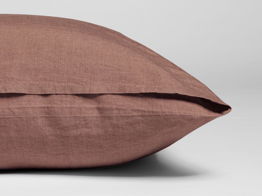 Kissenbezug Gewaschenes Leinen Clay Rose