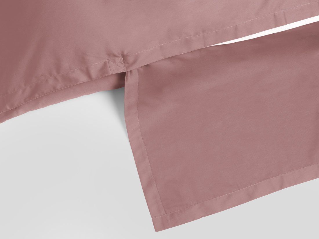 Dekbedovertrek katoensatijn blush rose