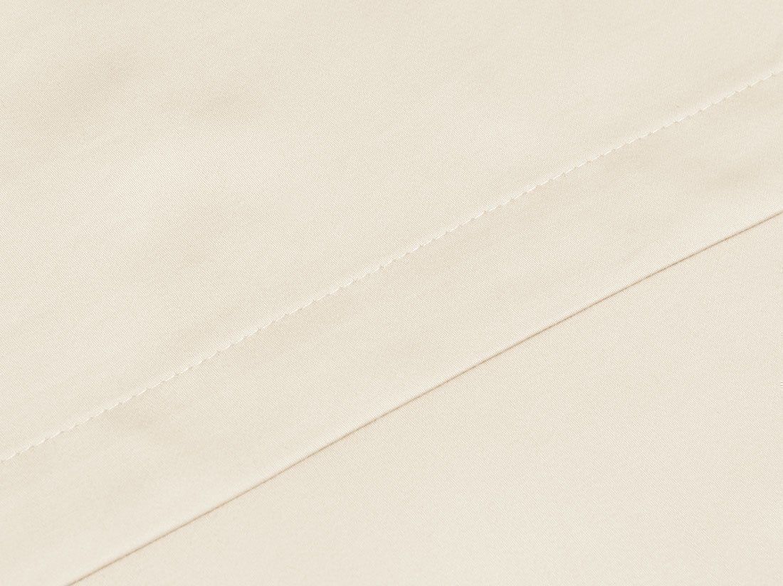 Laken katoensatijn natural