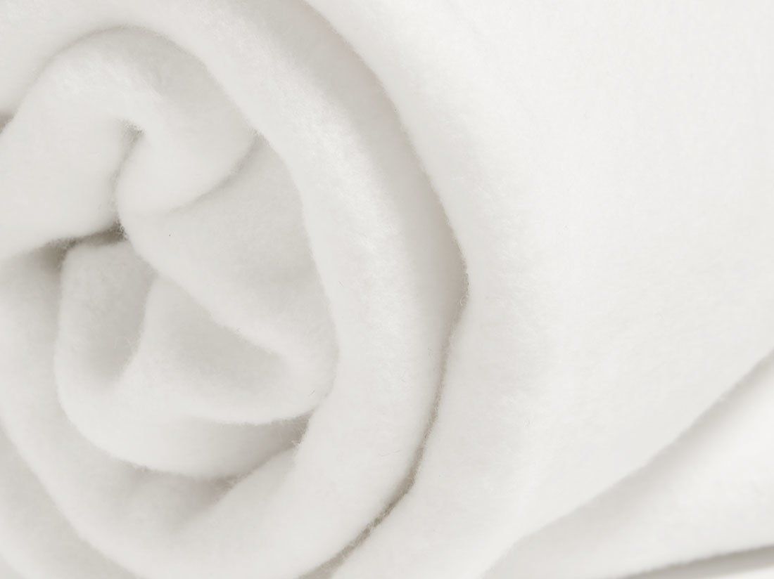 Protège-matelas molleton enfant blanc pur