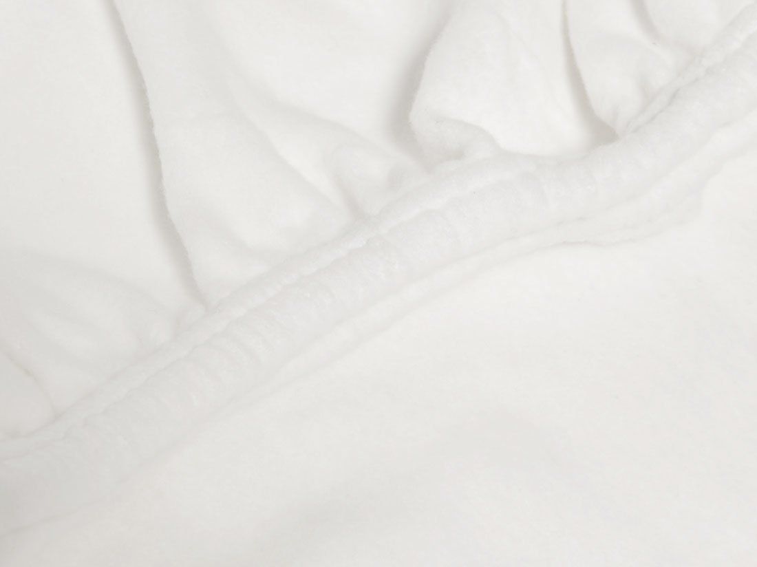 Protège-matelas molleton coton blanc pur