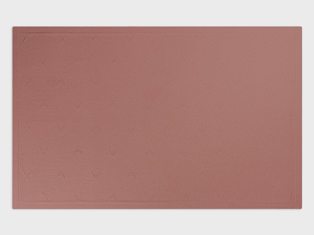 Kinderdeken katoen moon blush rose 100x150