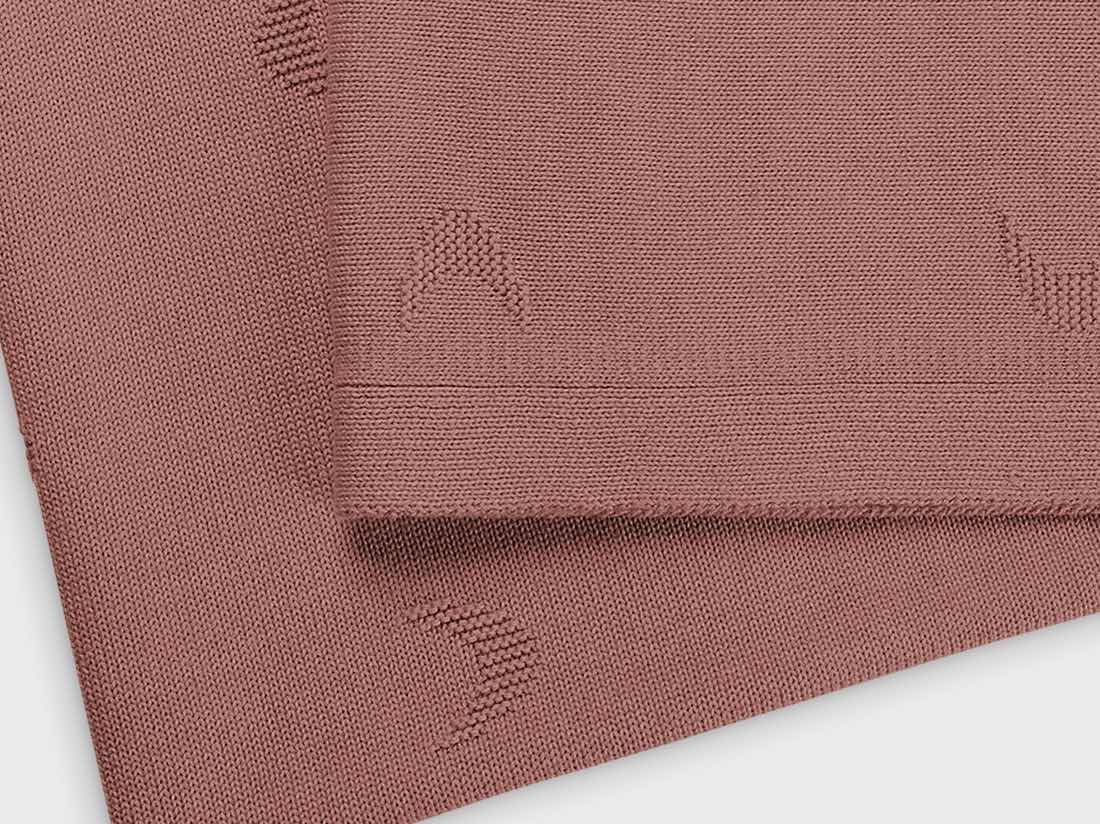 Kinderdeken katoen moon blush rose 100x150
