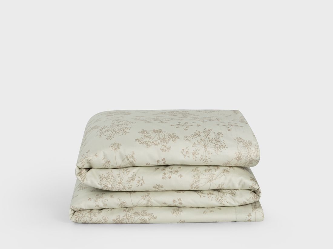 Housse de couette enfant satin de coton fleur naturelle