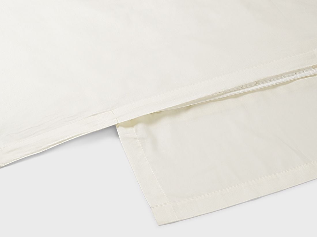 Kinderbettwäsche Baumwollsatin Warm White Feather