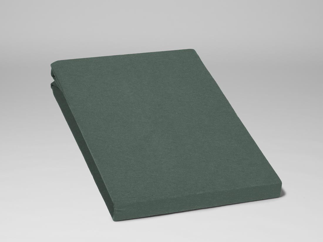 Drap-housse enfant jersey vert pin