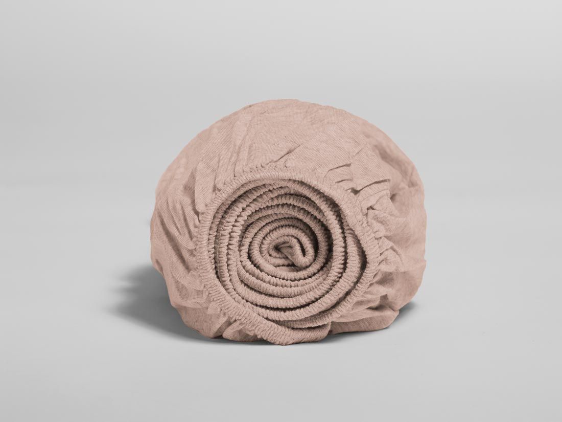 Kinderhoeslaken jersey vintage rose