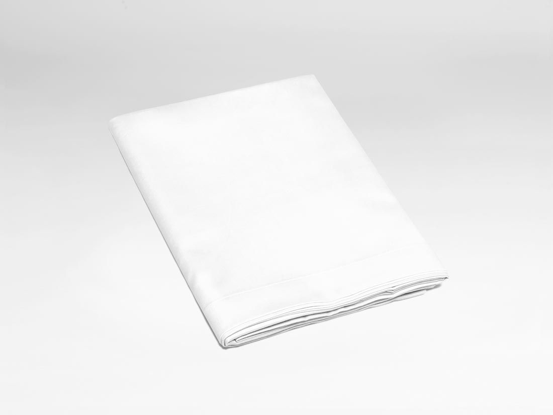 Kinderbettlaken Baumwollsatin Pure White