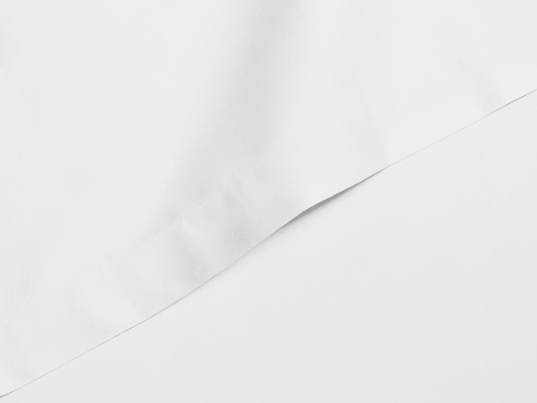 Bettlaken Baumwollsatin Pure White