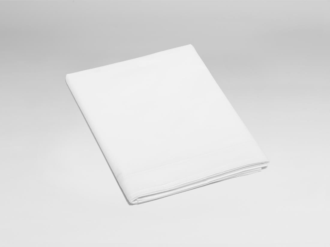 Kinderbettlaken Perkal-Baumwolle Pure White