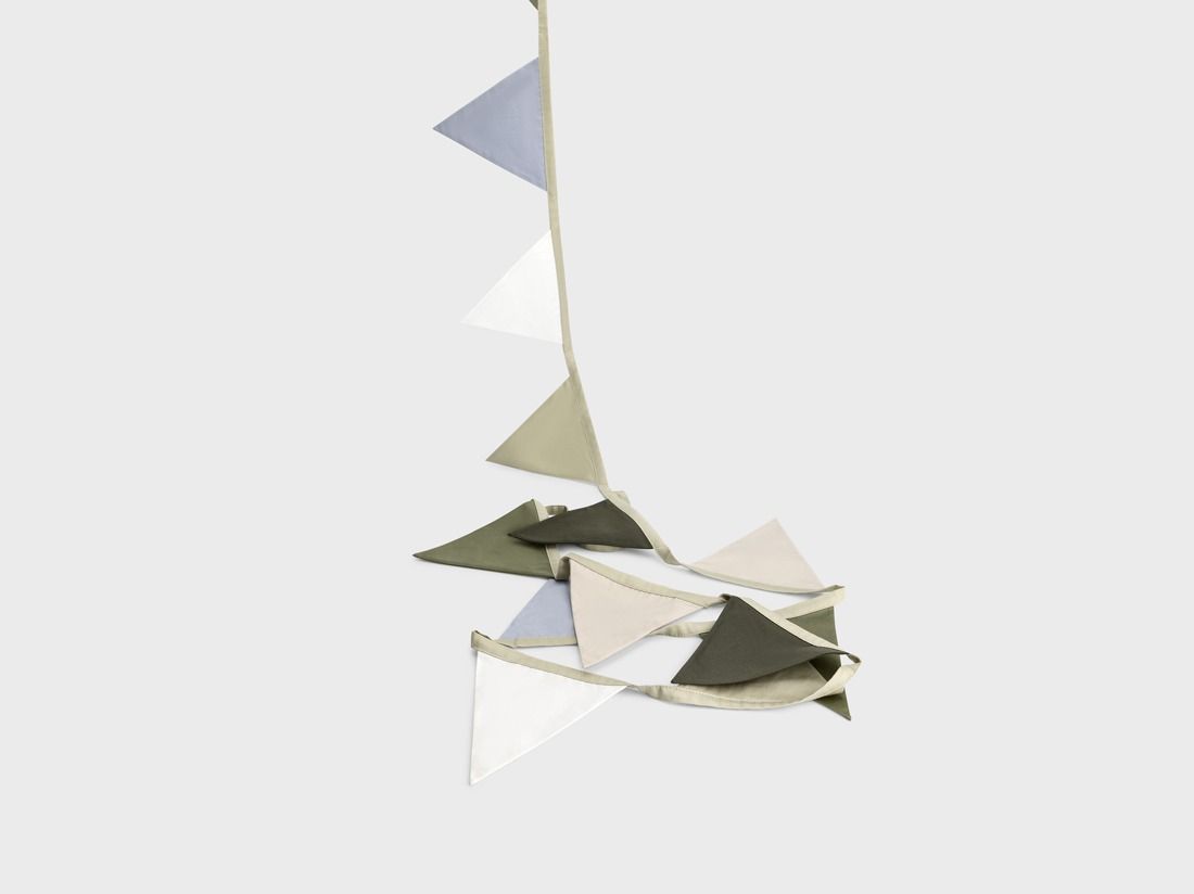 Vlaggenlijn katoen green 3.6m