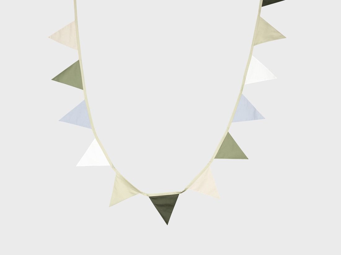 Vlaggenlijn katoen green 3.6m