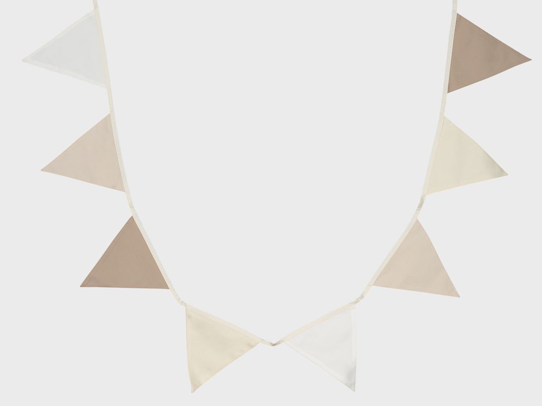 Wimpelkette Baumwolle Neutral 3,6 m