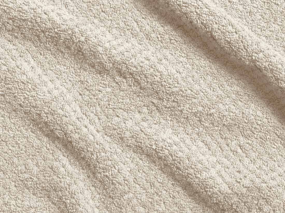 Håndklæder dots white sand 50x100