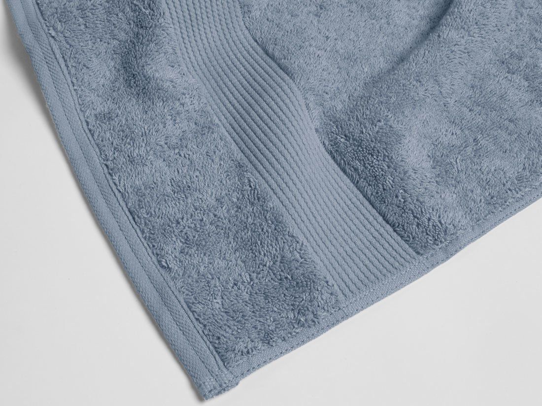 Serviette de toilette éponge bleu délavé 50x100