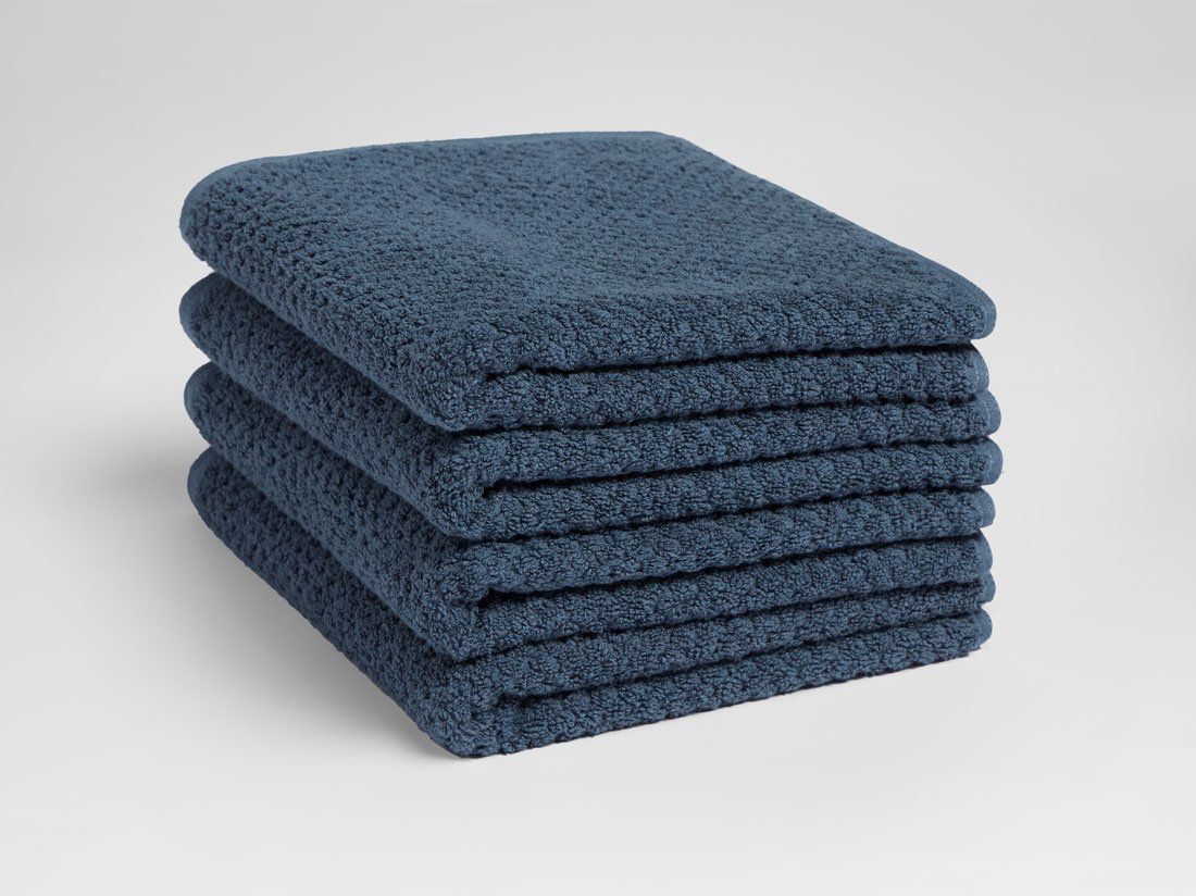 Handdoeken dots blue 50x100