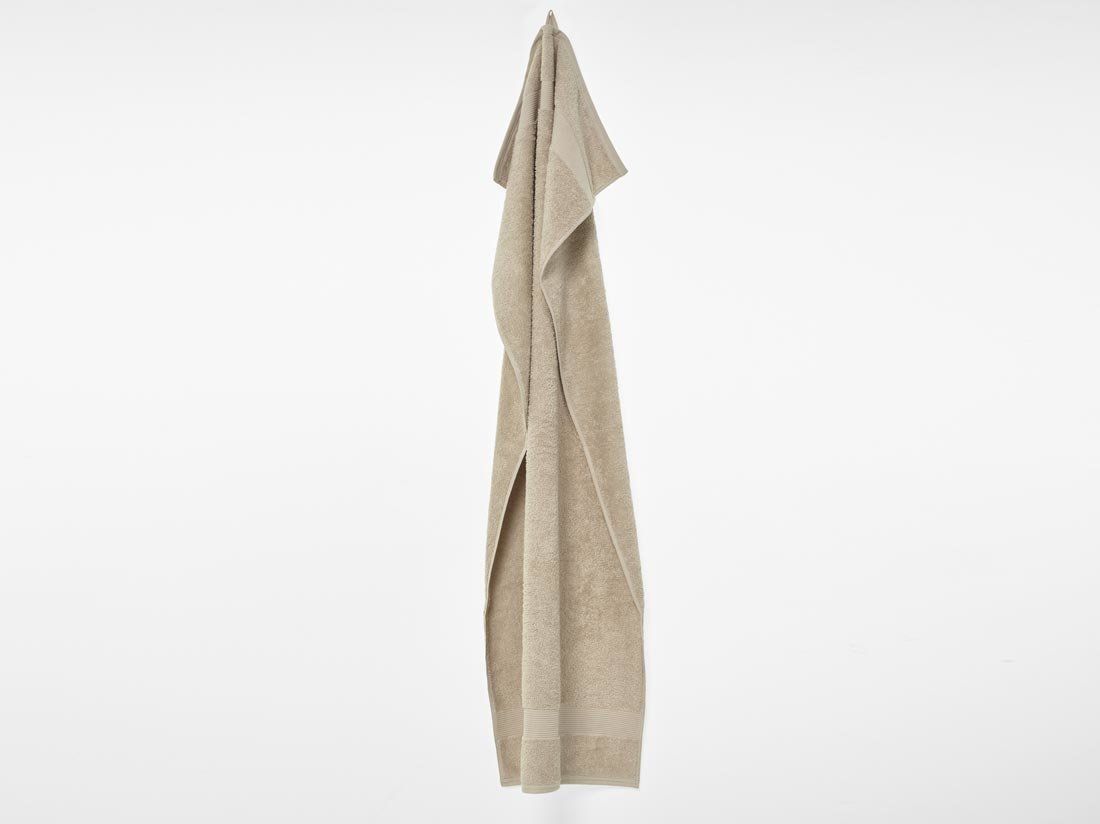 Duschhanddukar terry warm taupe 70x140 - 2 stycken