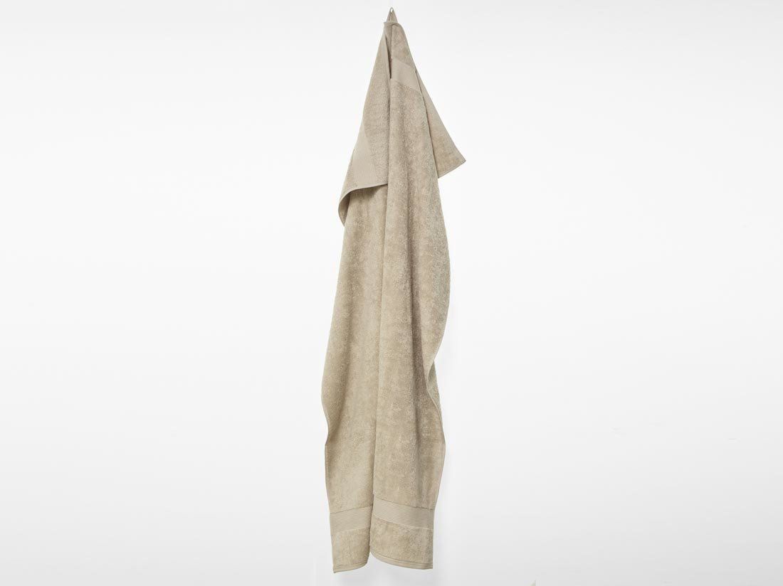 Badlaken terry warm taupe 100x150 - 1 st