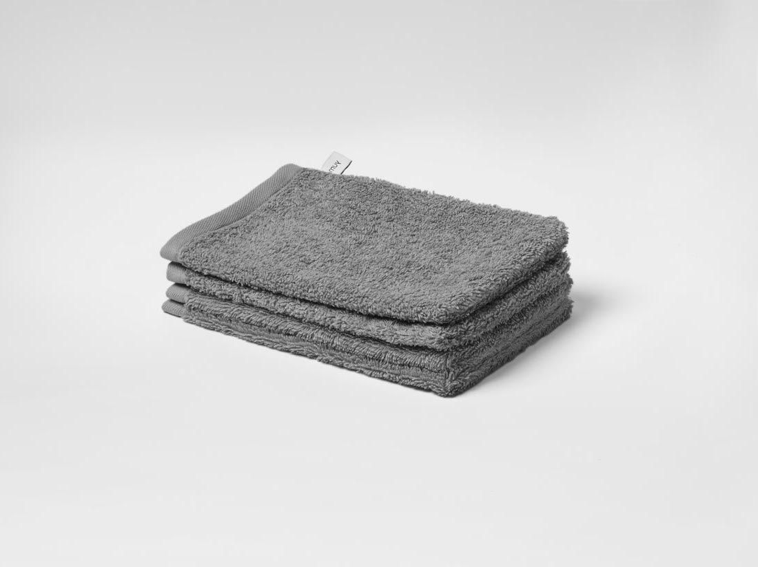 Waschlappen Terry Dark Grey 15x22 - 4 Stk.