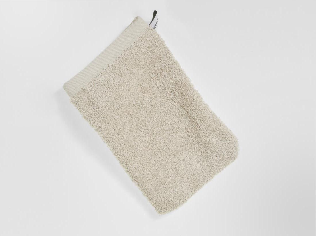 Gants de toilette éponge blanc sable 15x22 - 4 pcs