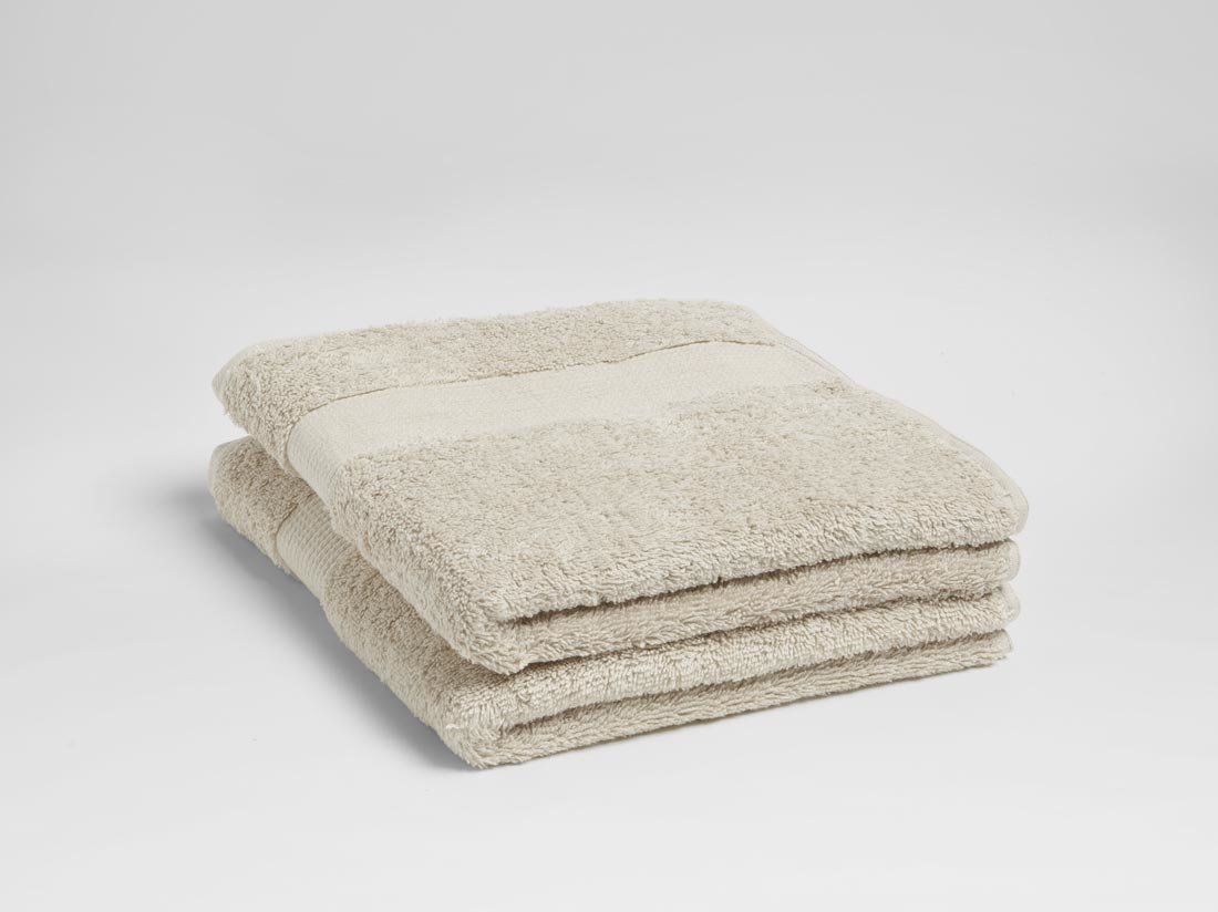 Handdoeken terry white sand 50x100
