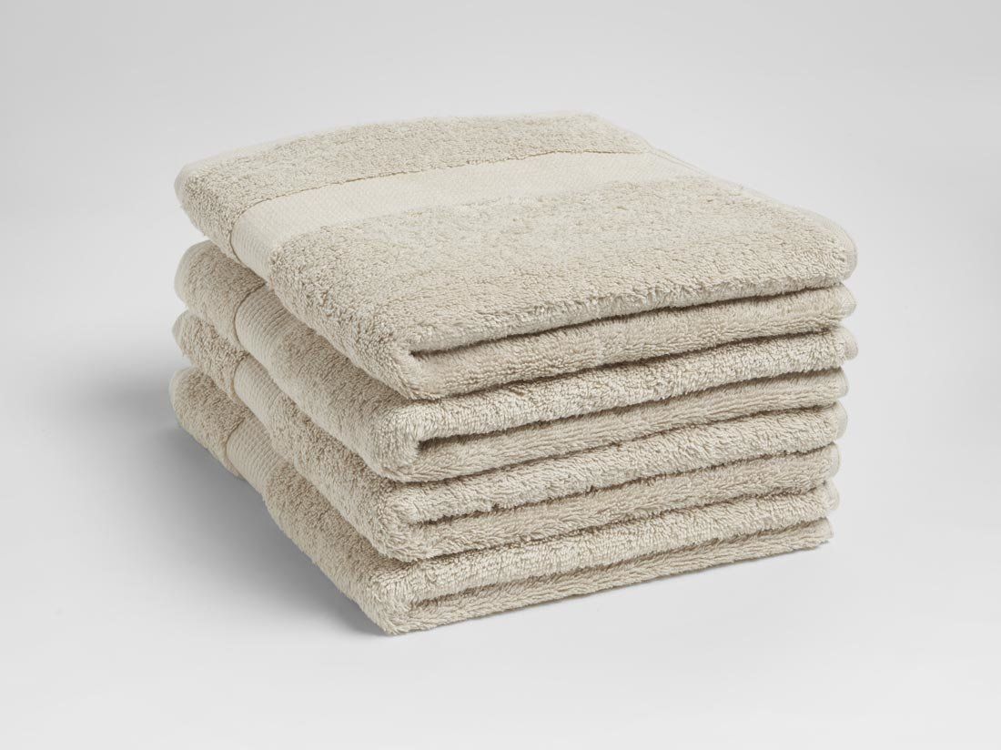 Handdoeken terry white sand 50x100