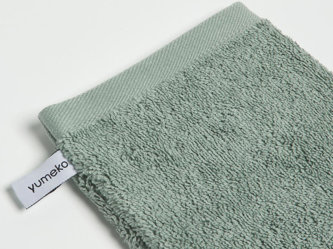 Vaskehandsker terry Sea Green 15x22 – 4 stk.