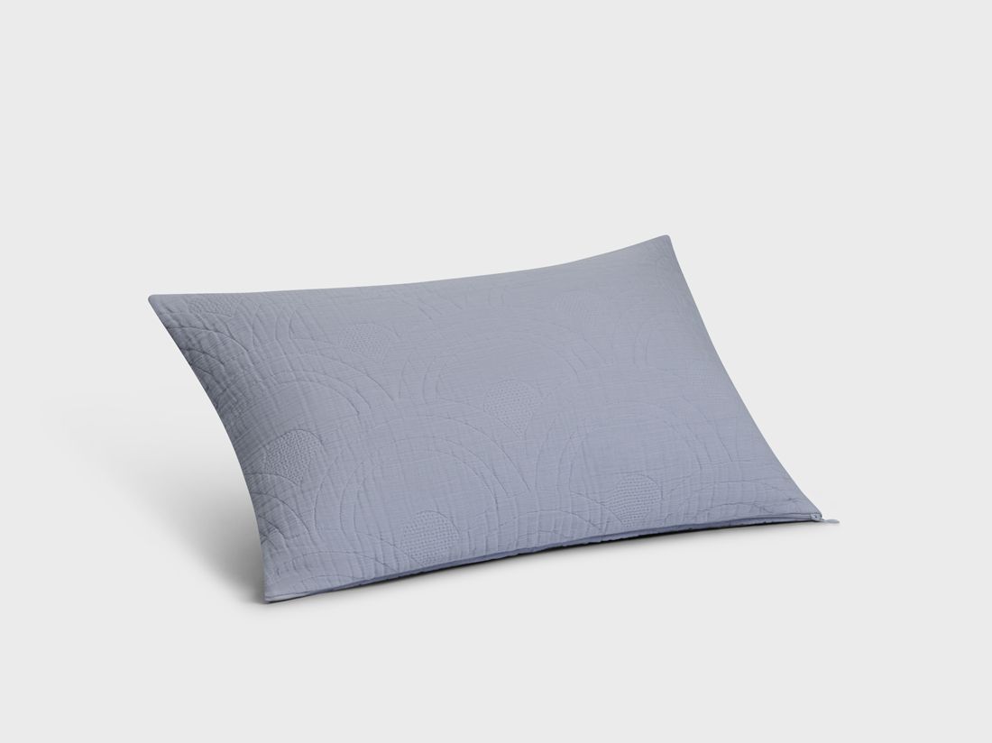 Pyntepudebetræk bomuldsmuslin arch lavender blue
