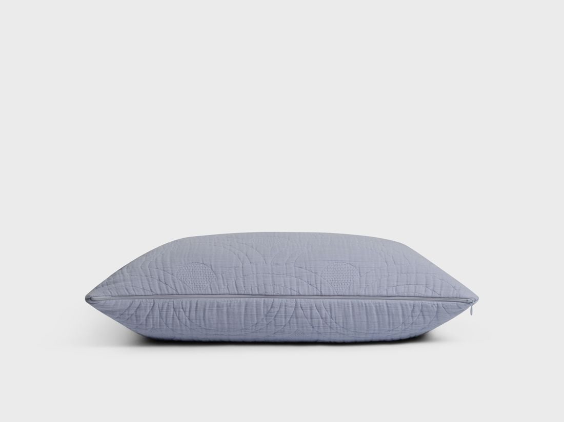 Pyntepudebetræk bomuldsmuslin arch lavender blue