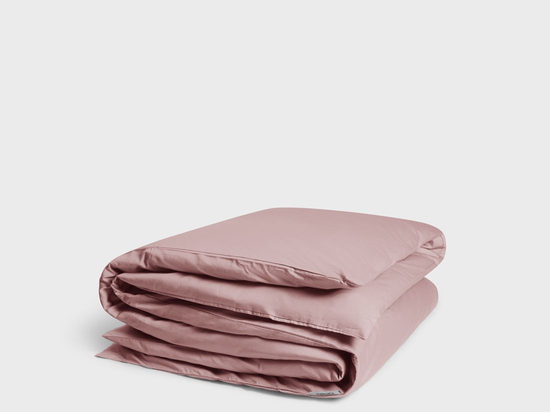 Parure de lit satin de coton rose blush