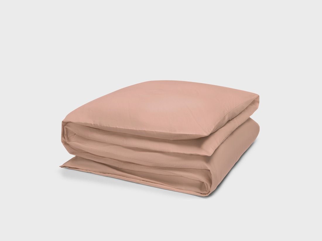 Parure de lit satin de coton rose cosmos