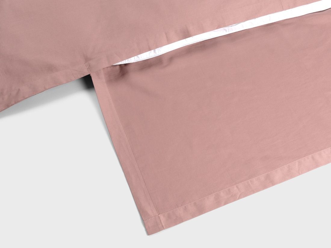 Dekbedovertrek katoensatijn blush rose starry flow