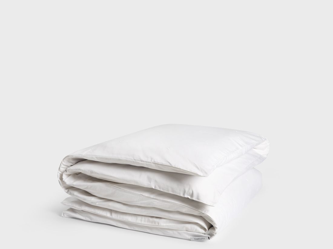 Parure de lit satin de coton lune blanche