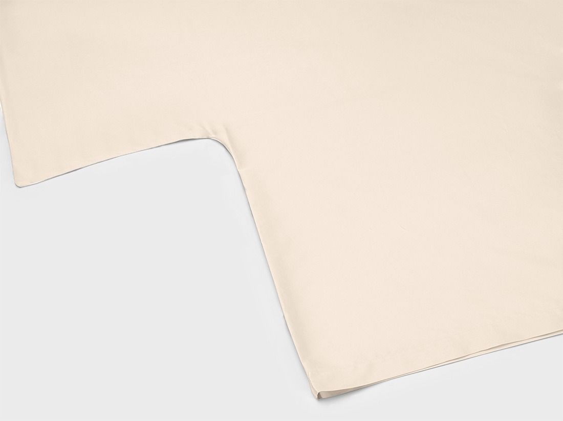 Parure de lit satin de coton lait d’amande