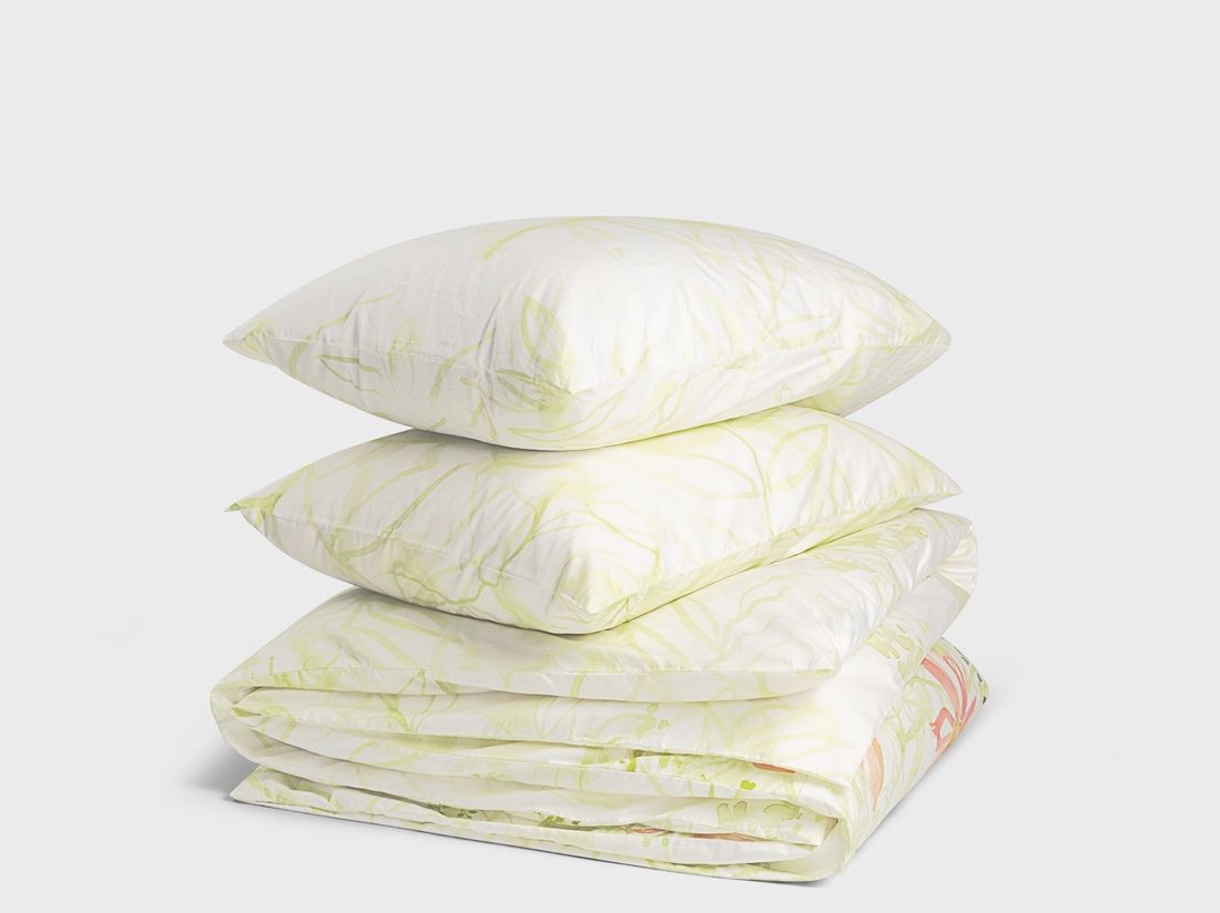 Parure de lit satin de coton cosmos