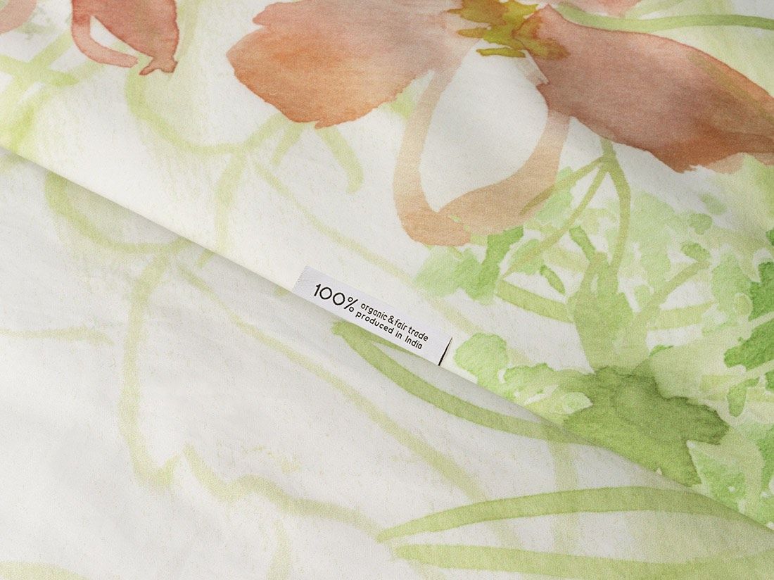 Parure de lit satin de coton cosmos