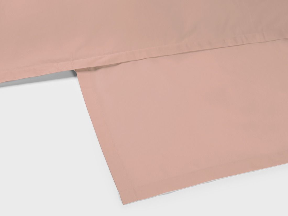 Housse de couette satin de coton rose cosmos