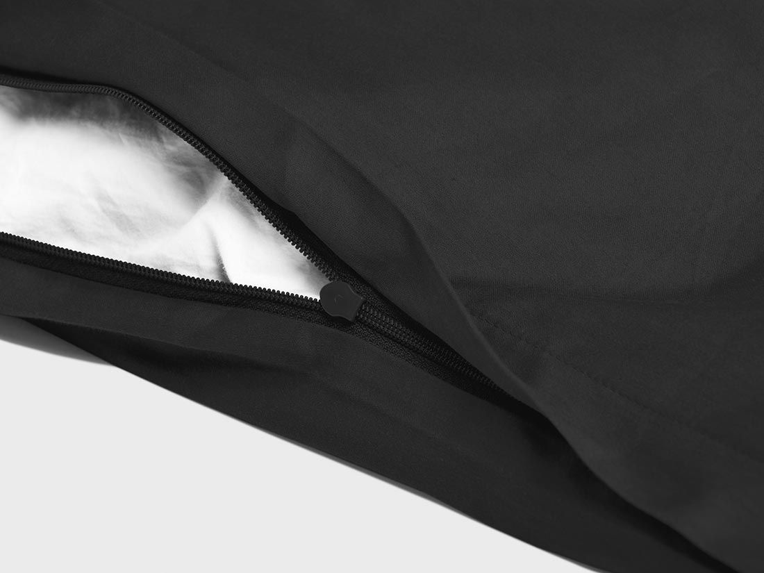 Satin-Bettwäsche Dark Anthracite