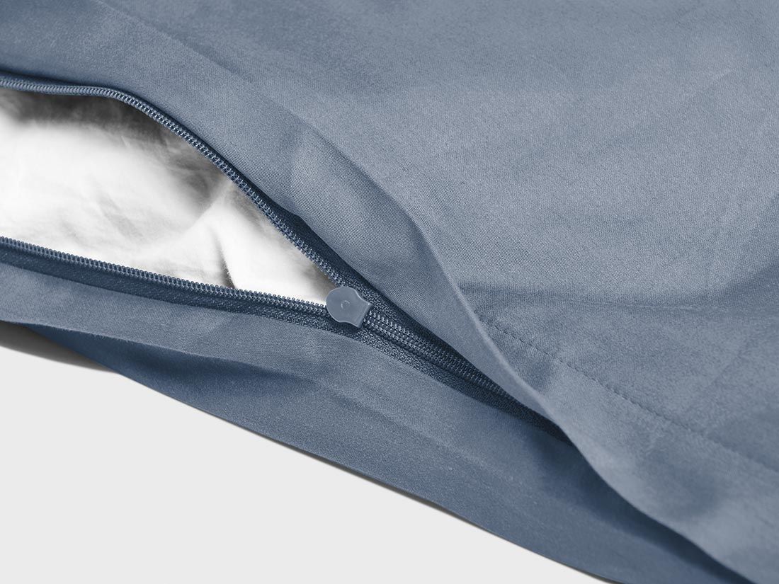 Satin-Bettwäsche Faded Blue