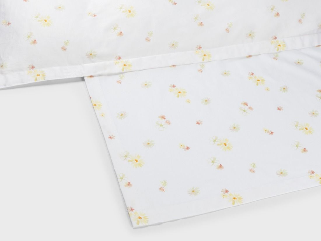 Parure de lit satin satin de coton vallée fleurie