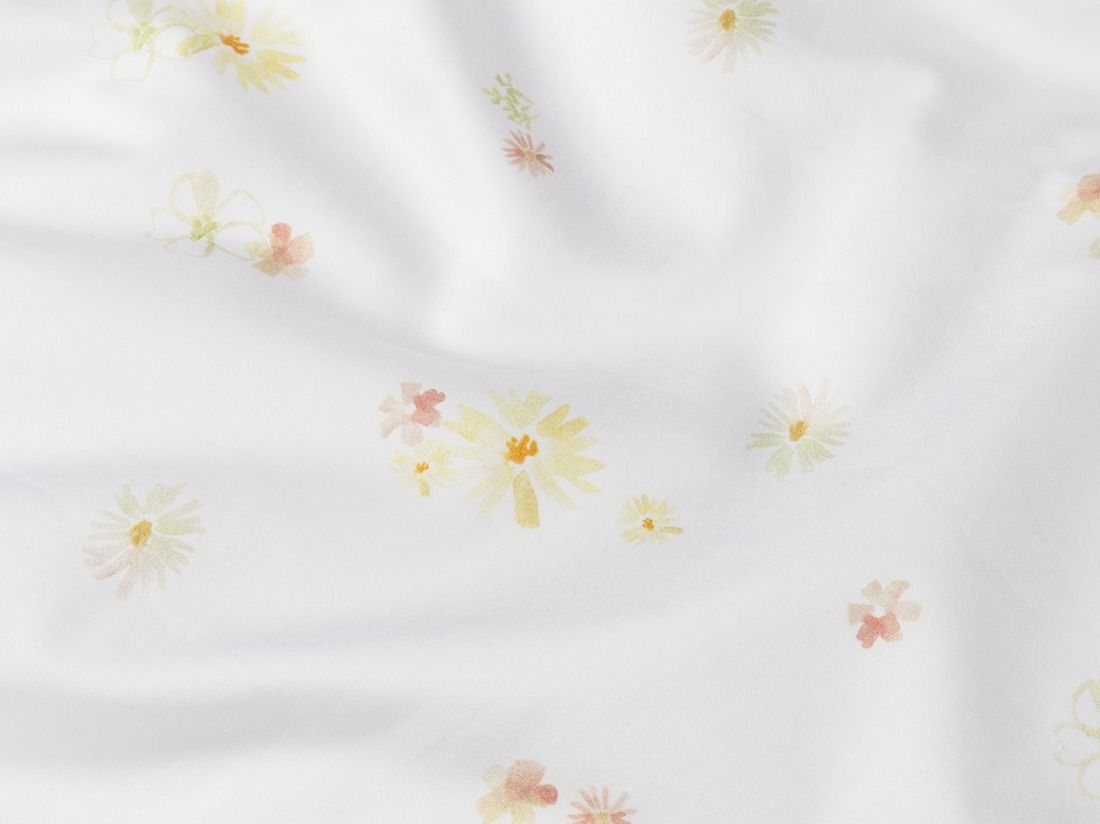 Örngott bomullssatin flower valley