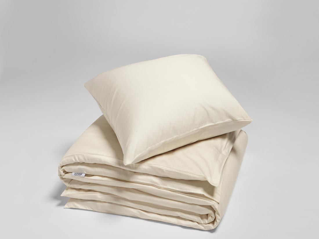 Satin-Bettwäsche Naturell