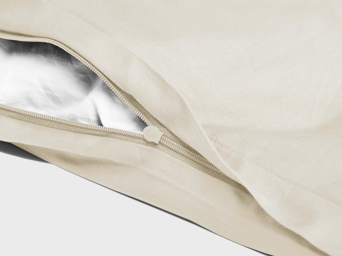 Satin-Bettwäsche Naturell