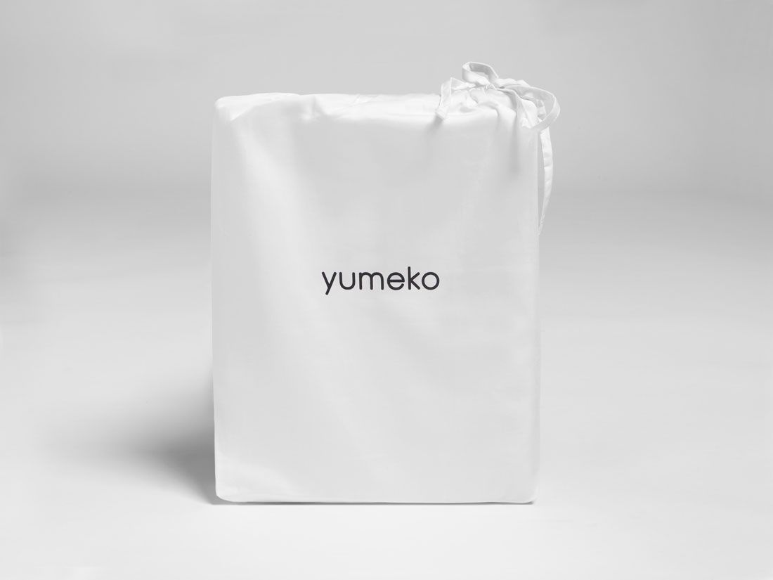 Dekbedovertrek katoensatijn white moon